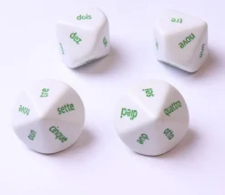 Dé 10 faces italien da uno a dieci