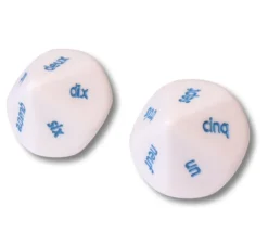 Dé 10 faces mots français un à dix