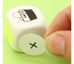 Dé 6 faces neutre 25 mm coins arrondis à personnaliser