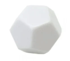 Dé 12 faces neutre géant à personnaliser