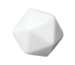 Dé 20 faces neutre géant à personnaliser