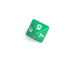 Dé 8 faces opaque à l'unité (couleur au hasard)