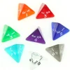 Dé 4 faces pyramide 1 à 4 translucide à l'unité (couleur mise au hasard)