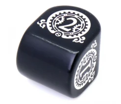 Dé 4 faces Steampunk moderne (forme arrondie)