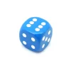 Dé à jouer 22 mm bleu de 1 à 6