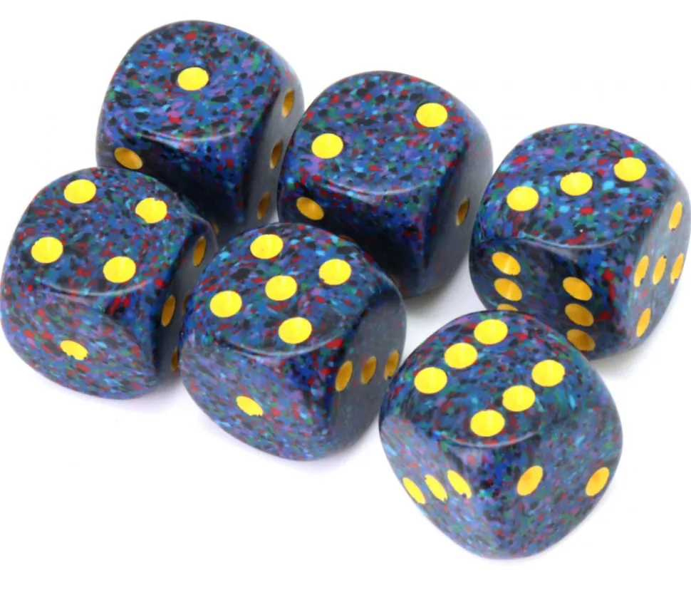 Dé à jouer 16 mm effet granit Speckled - Twilight- Chessex