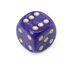 Dé à jouer 12 mm nacré à l'unité couleur à choisir