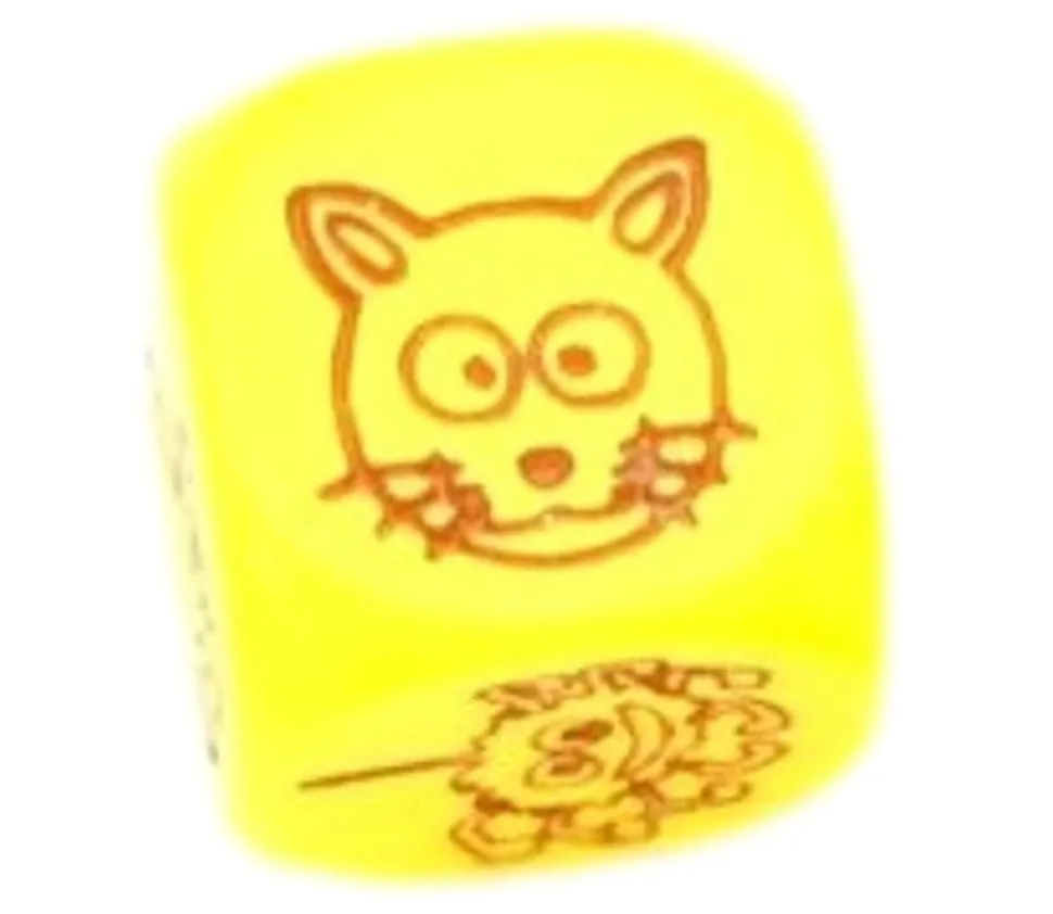 Dé à jouer animaux rigolos 18 mm à l'unité