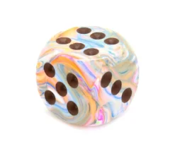 Dé à jouer Festive vibrant 16 mm