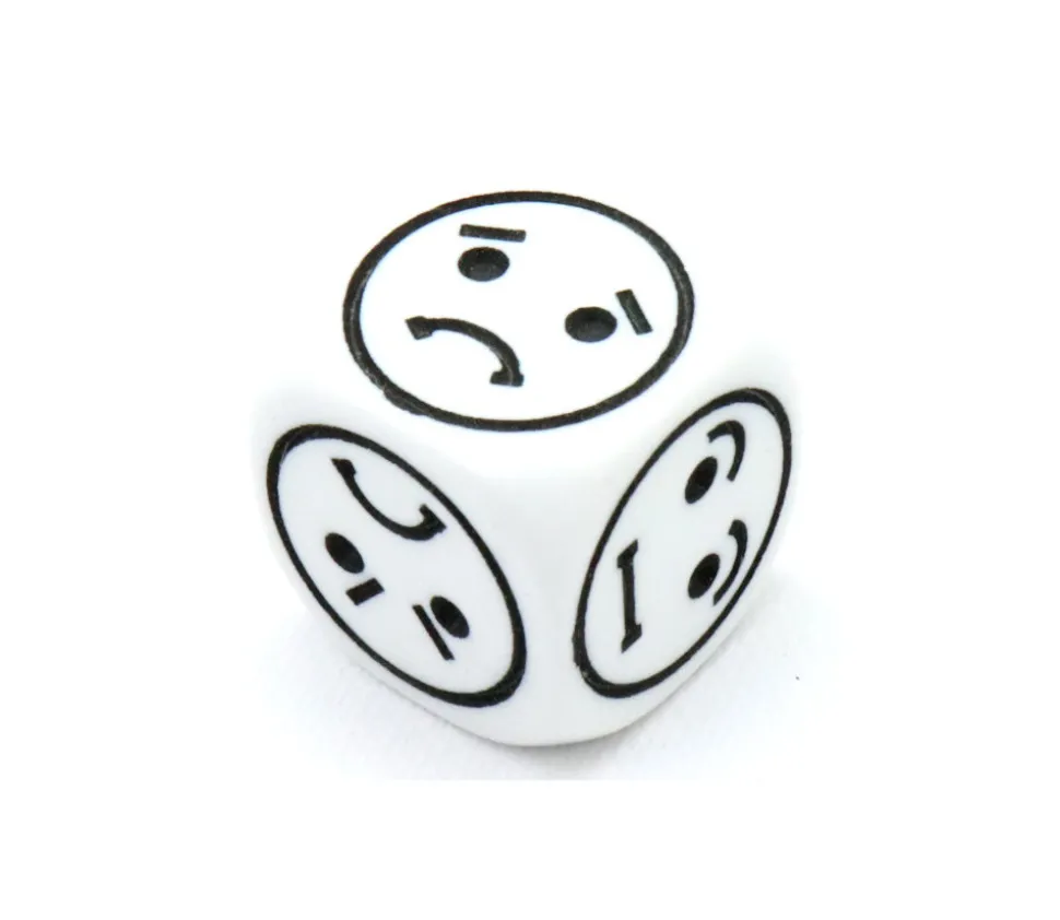 Dé à jouer émotions visage 22 mm