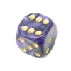 Dé à jouer nacré violet 16 mm