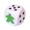 Dé 12345 Meeple en bois 16 mm