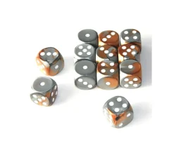 Dé mix argentés cuivrés 16 mm