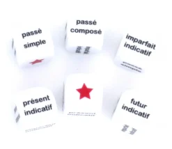 Dé 22 mm conjugaison présent passé simple futur imparfait passé composé
