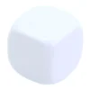 Dé 18 mm plastique neutre à personnaliser blanc