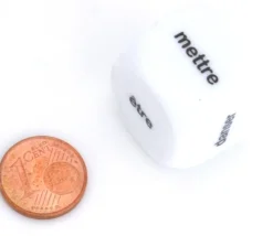 Dé 22 mm verbe avoir être danser finir prendre mettre