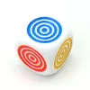 Dé 6 points couleurs cylindriques 16 mm plastique