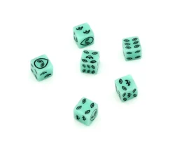 Dé alien phosphorescent 16 mm