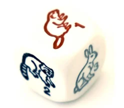 Dé animaux de la forêt : écureuil, lapin raton laveur, putois, rongeur