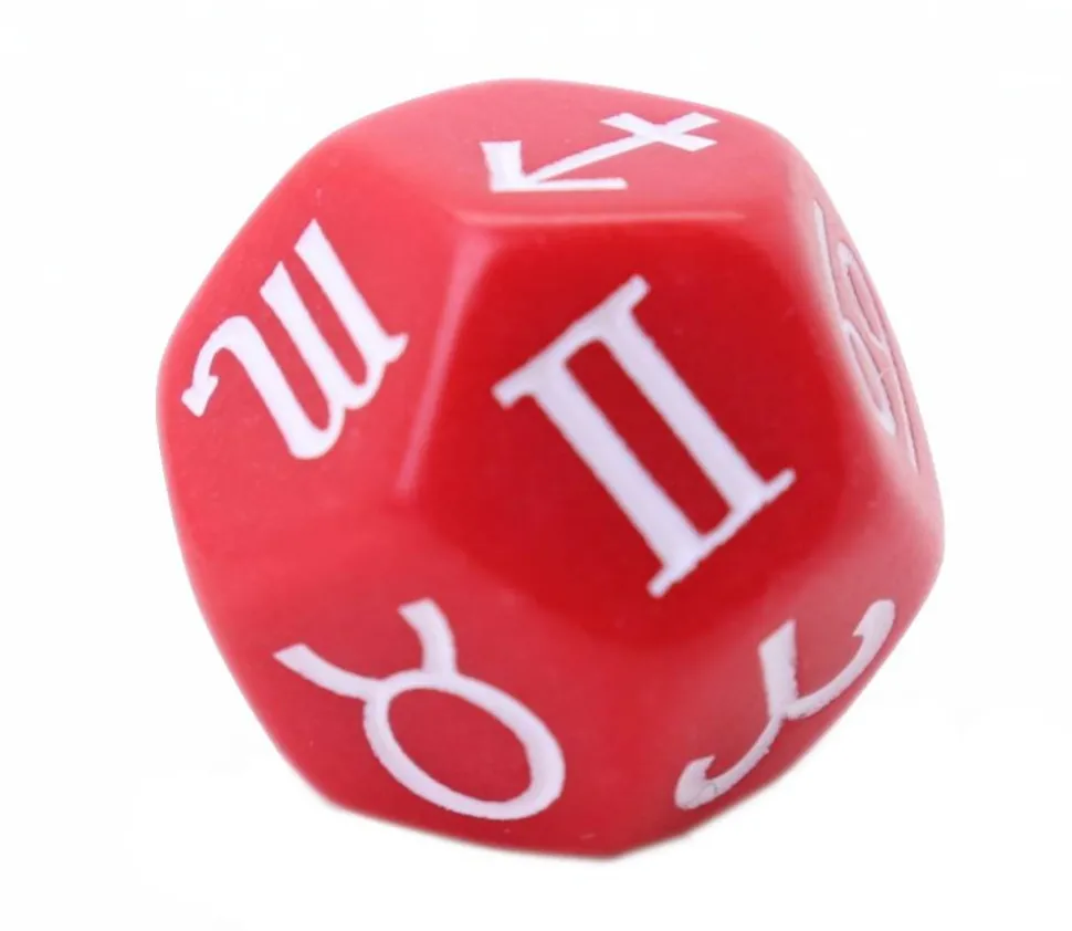 Dé astrologie 12 signes du zodiaque