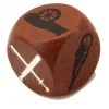 Dé attaque bataille en bois en 18 mm pour jeu