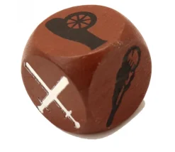 Dé attaque bataille en bois en 18 mm pour jeu
