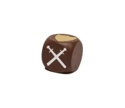 Dé attaque bataille en bois en 18 mm pour jeu
