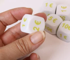 Dé avec euros de 1 € à 50 €