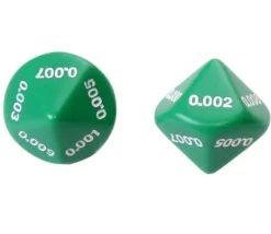 Dé décimal millième 0.001 0.002 0.003 0.004 0.005 0.006 0.007 0.008 0.009
