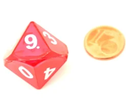 Dé double 10 faces avec 1 mini dé 10 faces à l'intérieur (couleur mise au hasard)
