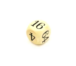 Dé doubleur 2 4 8 16 32 64 videaux bois 18 mm backgammon