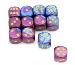 Dé effet violet bleu 16 mm gemini