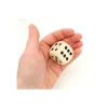 Dé en bois 30 mm de 1 à 6 pour jeu de société 3 cm
