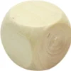 Dé en bois naturel 18 mm neutre buis