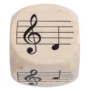 Dé Musique 30 mm notes sur la portée