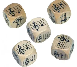 Dé Musique 30 mm notes sur la portée