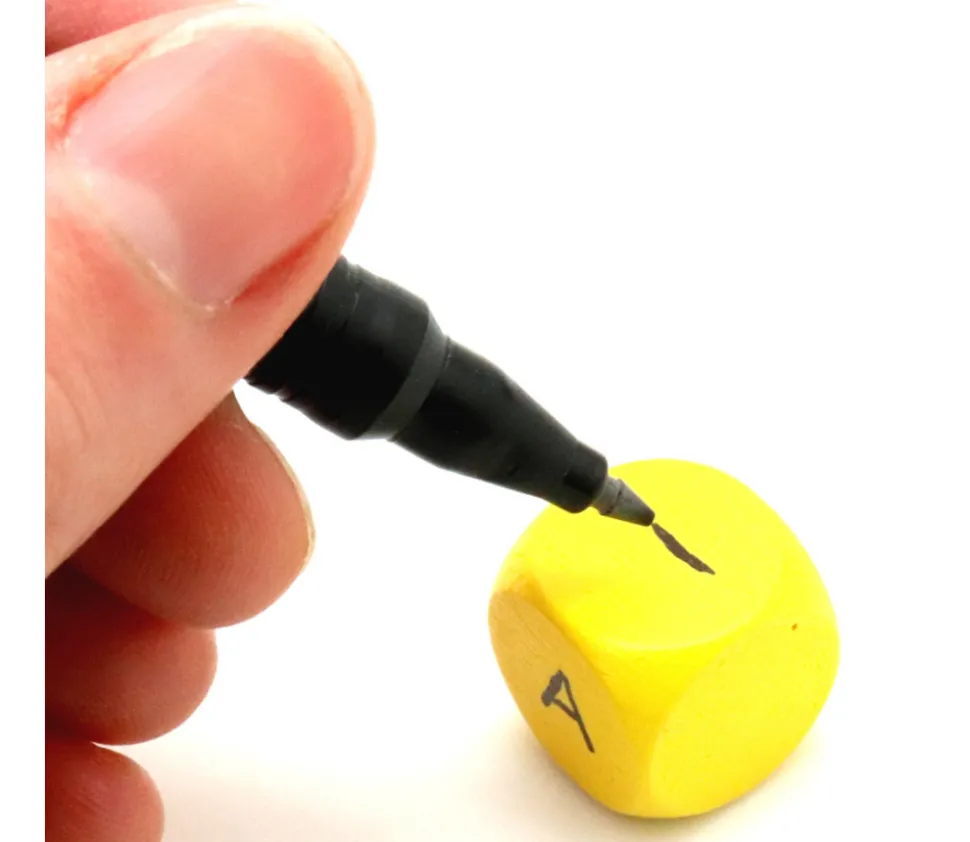 Dé neutre naturel 16 mm en bois sans marquage hêtre à l'unité