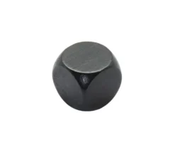 Dé neutre noir 16 mm en bois hêtre sans marquage à l'unité