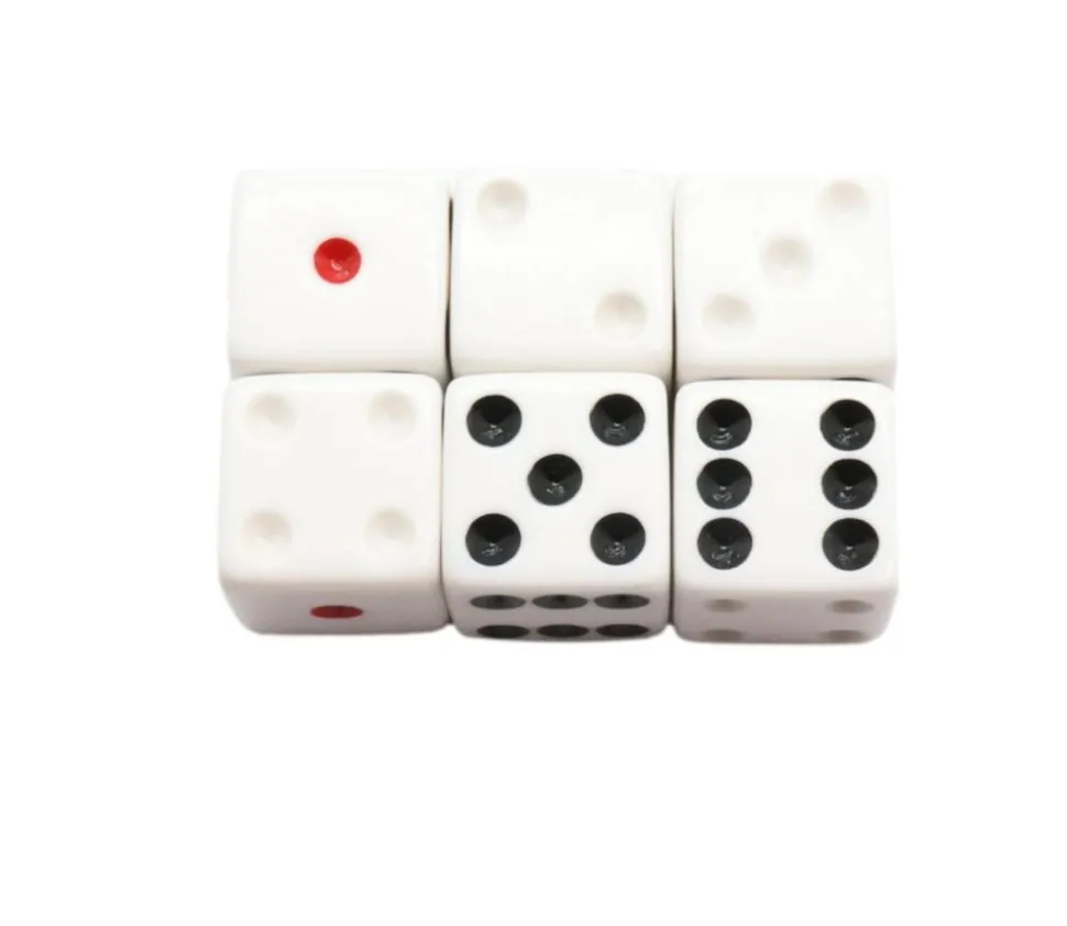 Dé Penumbra : 1 à 6 rouge-blanc-noir