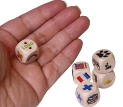 Dé personnalisé 16 mm en bois : 6 faces personnalisées avec vos images