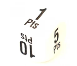 Dé points gagnants 16 mm +1 à +25