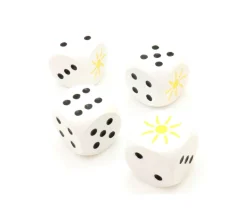 Dé Soleil 23456 en bois 16 mm - Bords arrondis