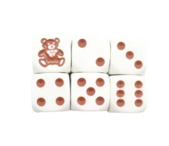 Dé spécial ours marron 2345 taille 16 mm