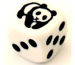 Dé spécial PANDA points de 1 à 5 taille 16 mm