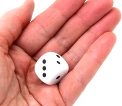 Dé spécial points 11223 et 1 face neutre de 18 mm