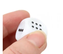 Dé tactile braille pour malvoyant pour jeu de 1 à 6 - 20 mm