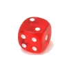 Dé translucide ROUGE 16 mm