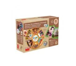 Découvre les continents du monde - jeu éducatif d'association