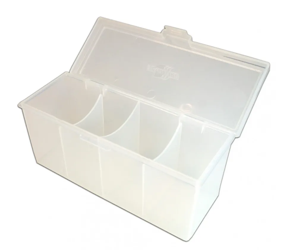 Deck box - Boite 4 compartiments plastique 21.7 x 8.2 x 10 cm