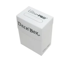 Deck box - Boite cartes de jeux - plastique blanc 9.5 x 7 x 4.5 cm